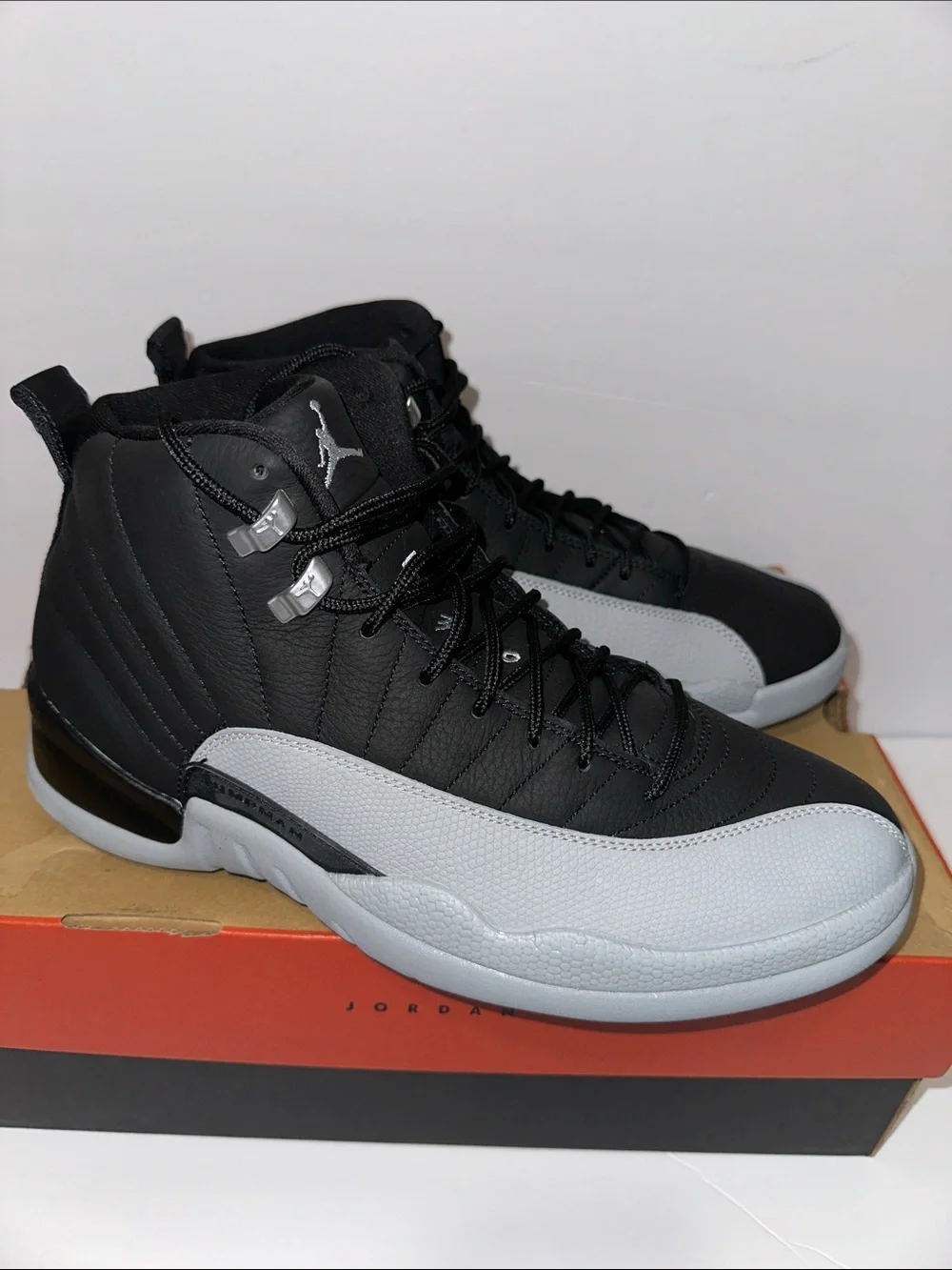 Jordan Men’s High-Top Sneakers in Black and Gray